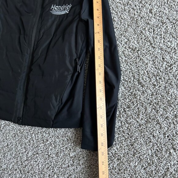 Hendrick Collection Womens Small Black Full-Zip Jacket With Embroidered Logo - Picture 6 of 10